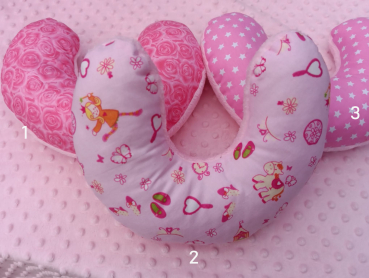 Top Knot Kissen rosa